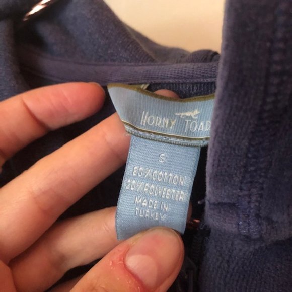 Horny Toad hooded zip up - cotton velour - Picture 6 of 6